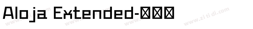 Aloja Extended字体转换